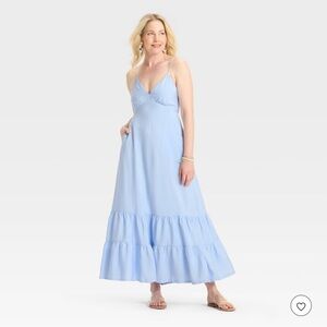 A new day Elegant Blue Maxi Dress
